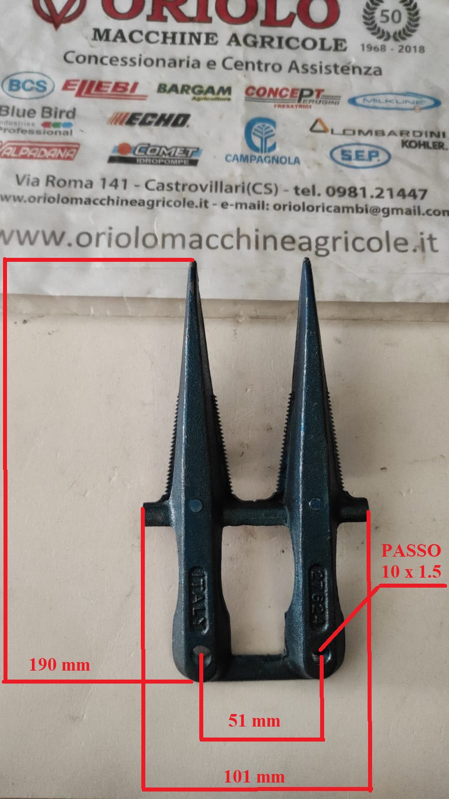 DENTE SEMIFITTO DOPPIO