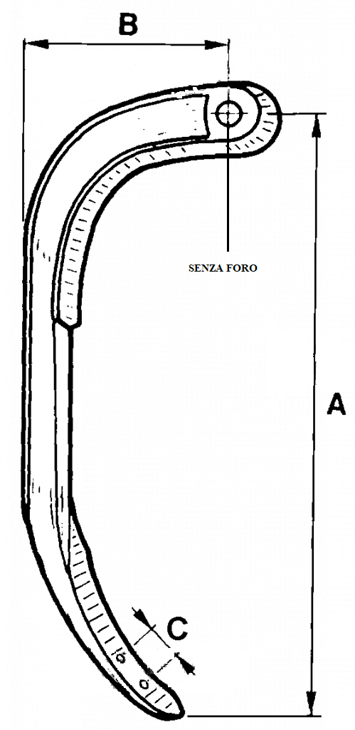 ANCORA TILLER PESANTE ( ALTEZZA CM 65 )