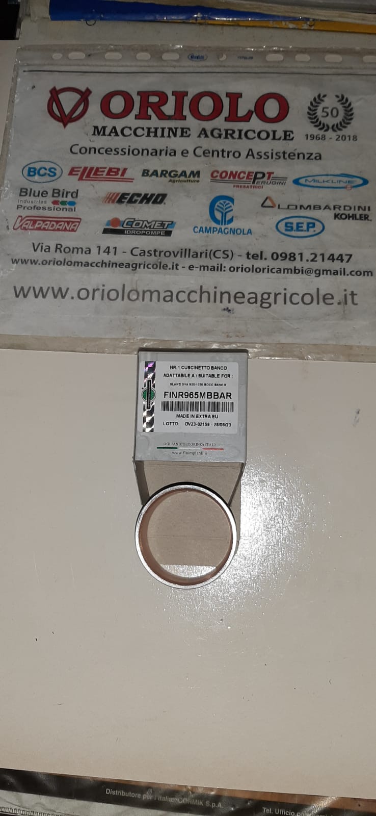 BRONZINA BANCO SLANZI BARENABILE ANTERIORE DVA 920/1030/1200