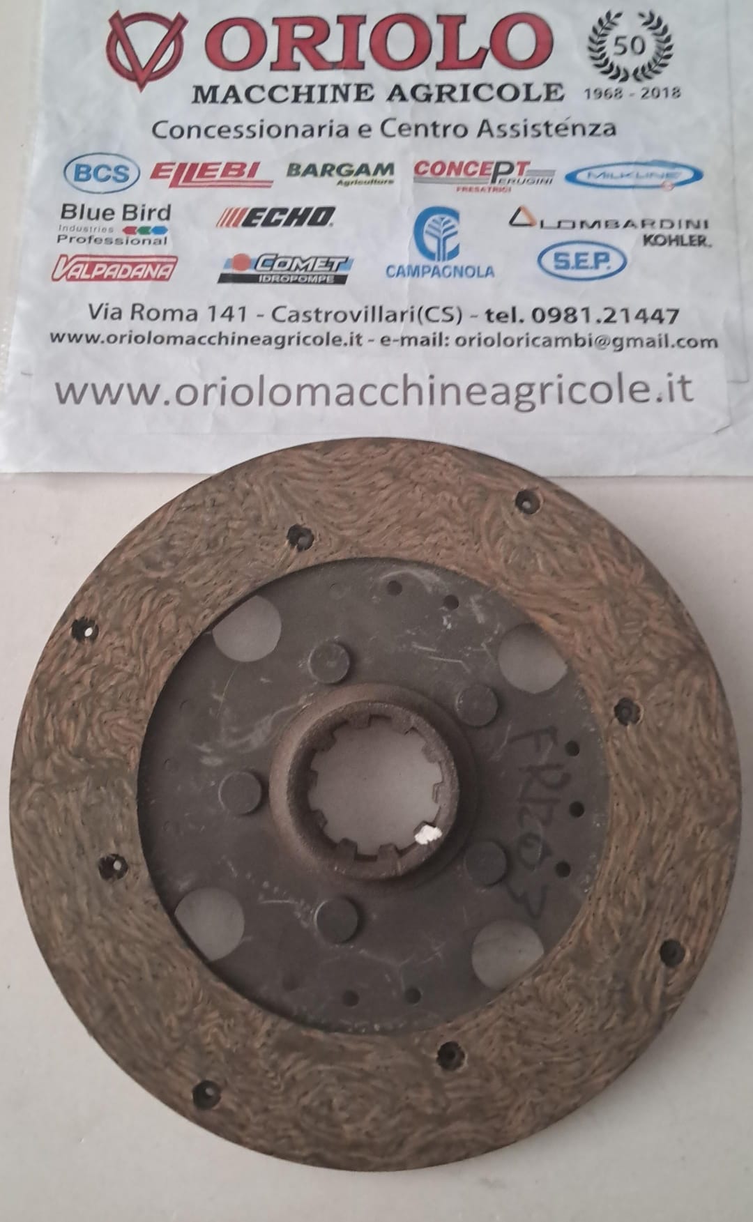 DISCO FRIZIONE 10 CAVE PER TRATTORE E FALCIATRICE