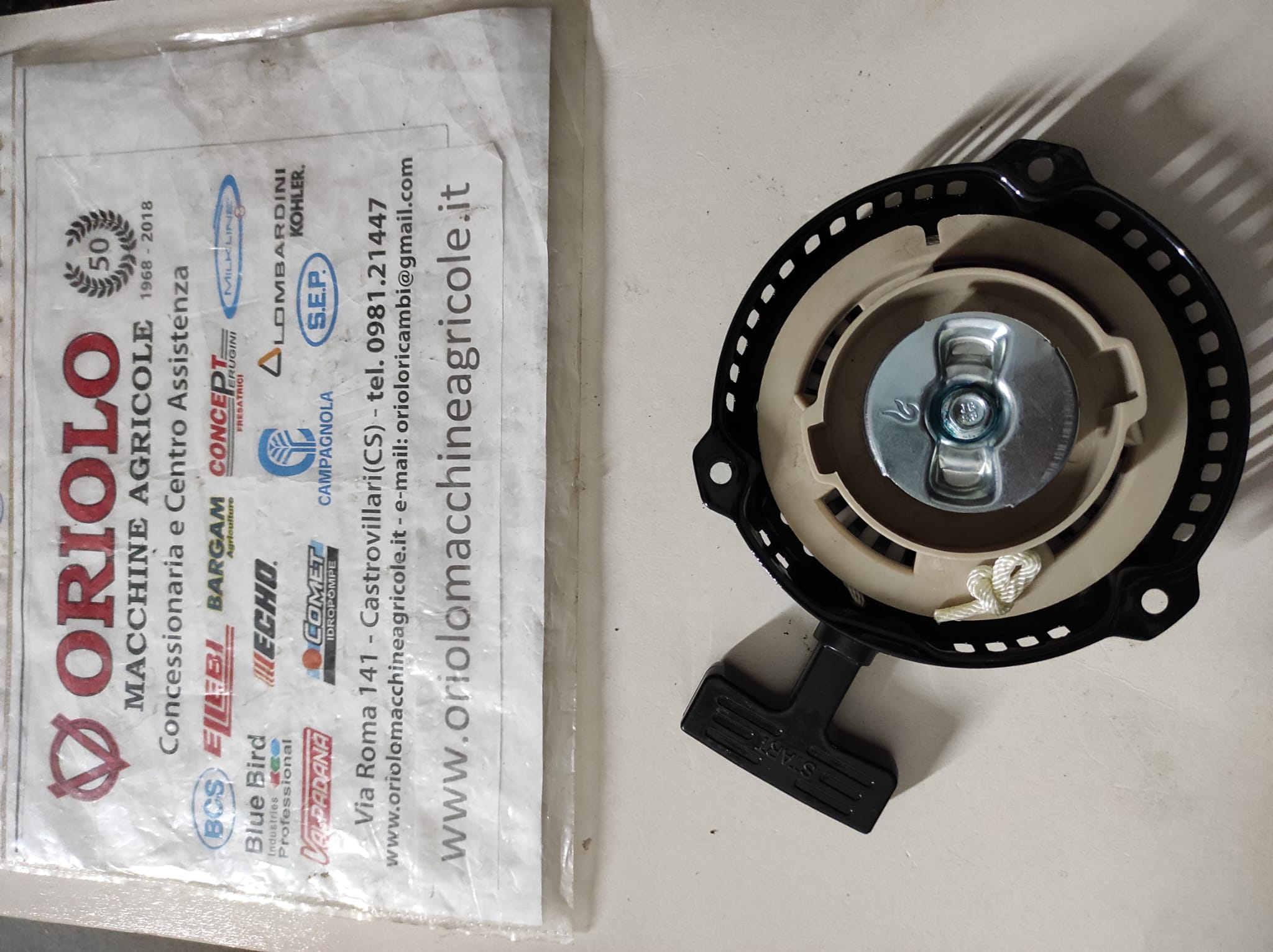 AUTOAVVOLGENTE PER MOTORE TIPO HONDA GX160 GX200 E COMPATIBILI