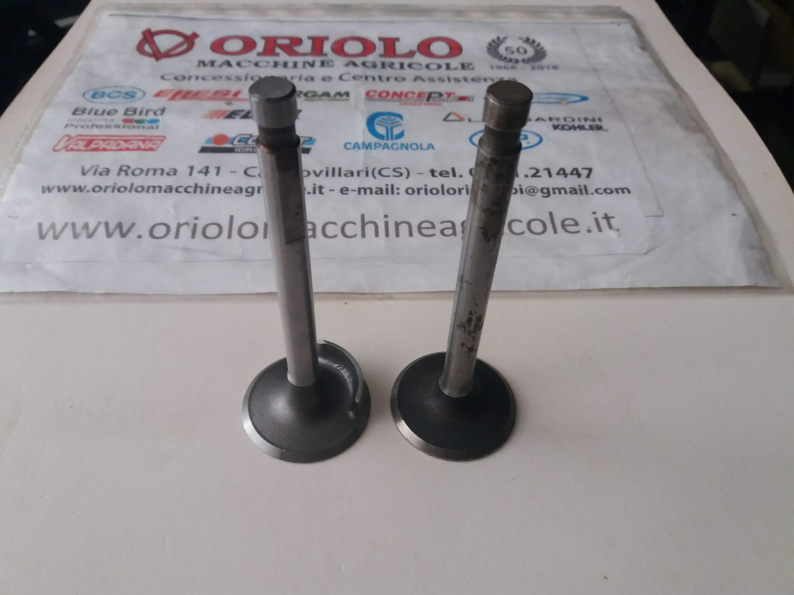 COPPIA VALVOLE SCARICO E ASPIRAZIONE PER DVA 680