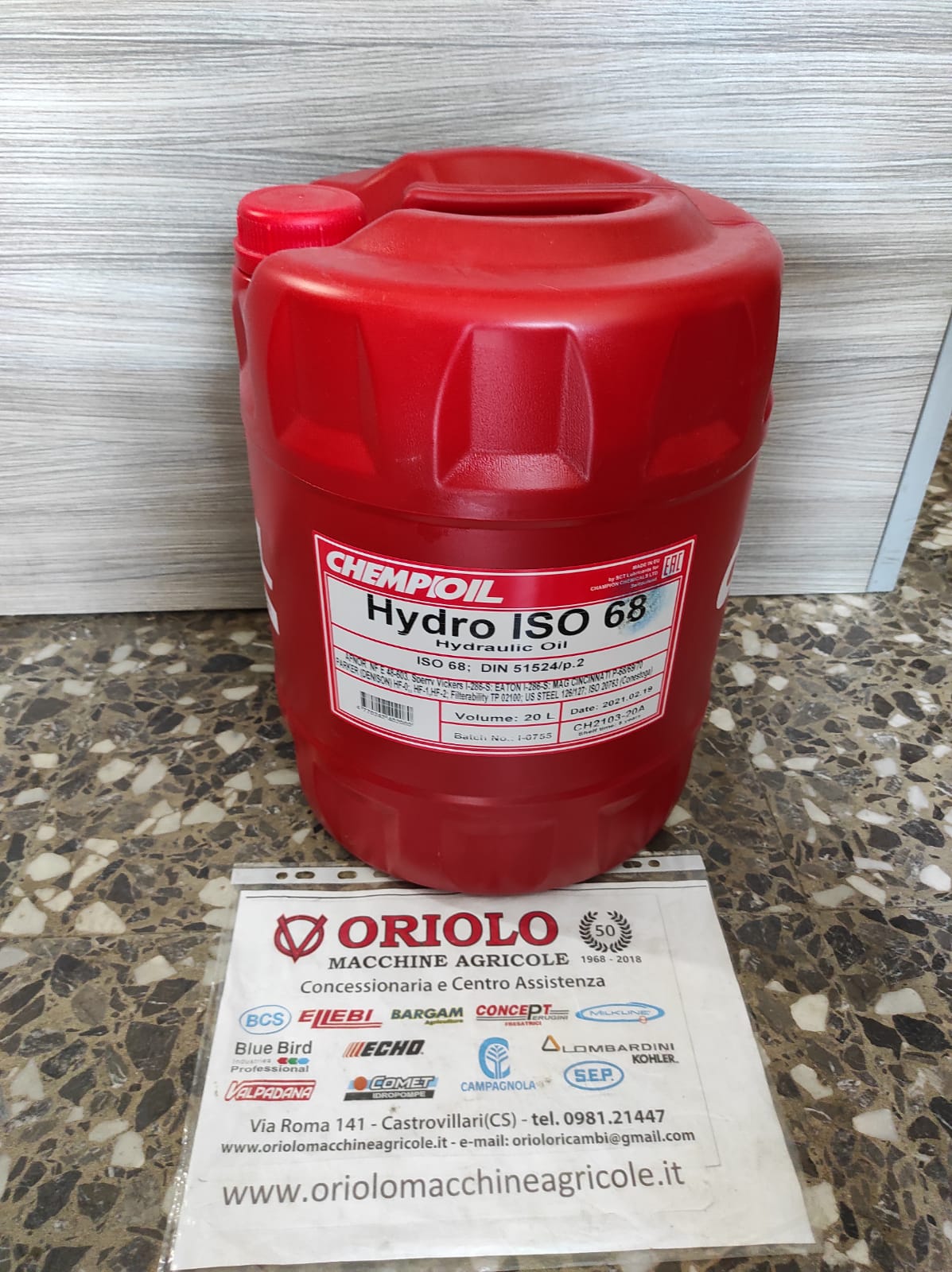 OLIO IDRAULICO 20 L