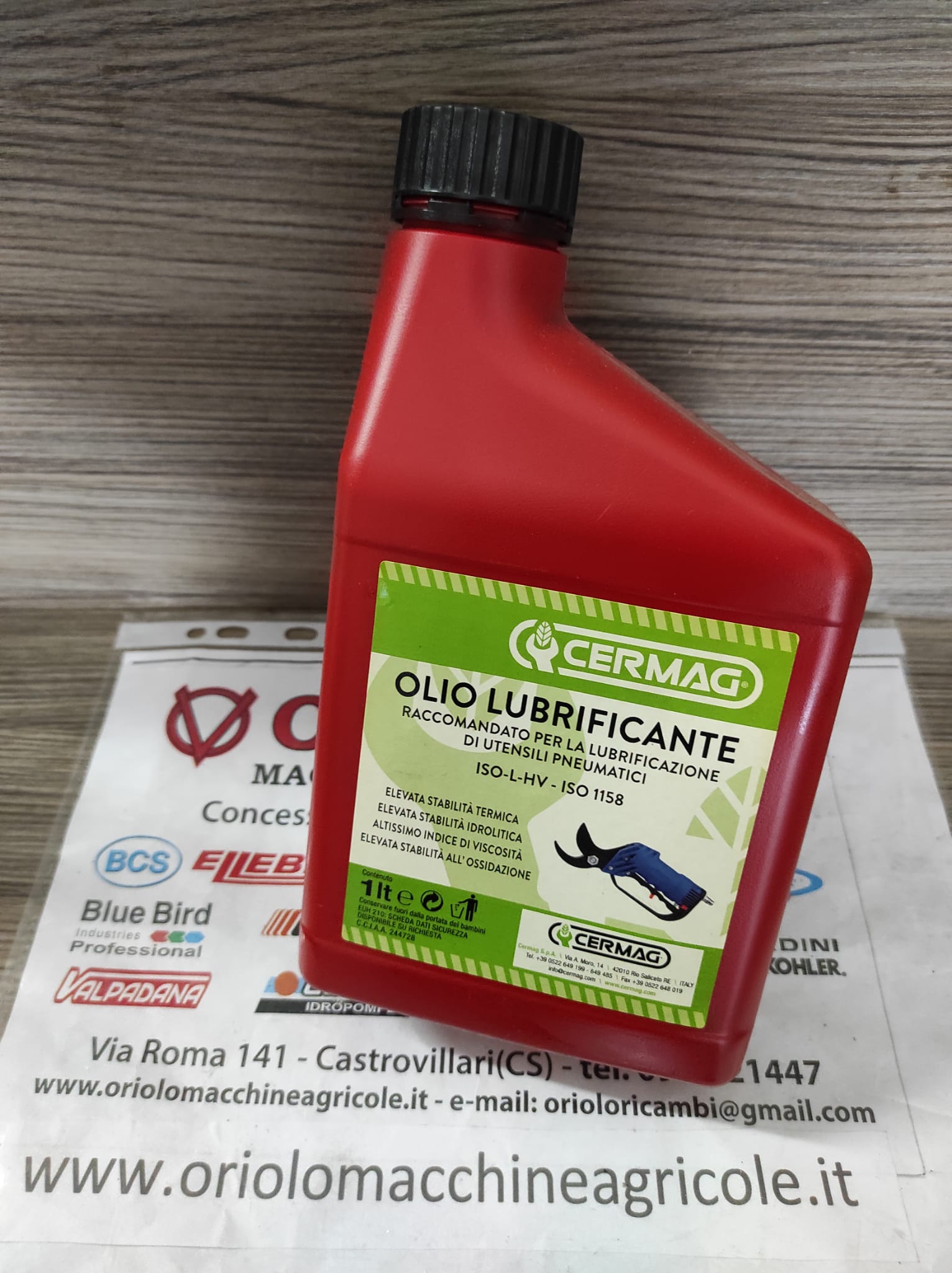 OLIO LUBRIFICANTE PER UTENSILI PNEUMATICI 1 L