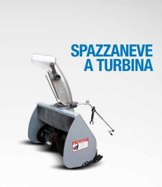 SPAZZANEVE A TURBINA PER MOTOCOLTIVATORE